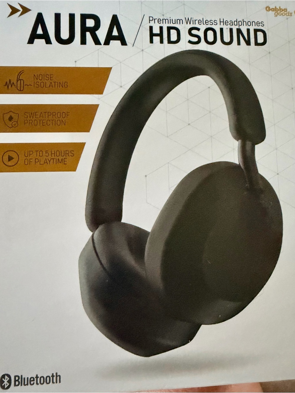 Aura Wireless Over-Ear Headphones — Black